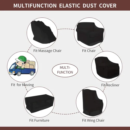 Miniatura 4 de Easy-Going Funda para sillón de masaje, fundas para sillón reclinable, protector de muebles para mudanzas, funda a prueba de polvo, fundas de sofá