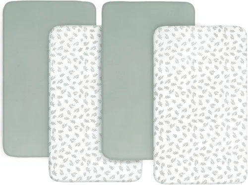 Miniatura 7 de Sábanas para moisés de bebé, paquete de 4 unidades, compatibles con Dream On Me Lacy/Karley Bedside Sleeper/Graco Sense2Snooze/DreamMore Bedside