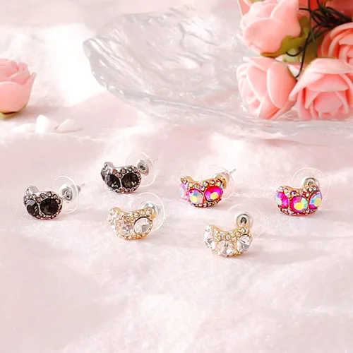 Miniatura 7 de Aretes de diamantes de imitación para mujer, aretes de gota de cristal vintage, aretes de novia para boda, graduación, joyería, Metal, otro