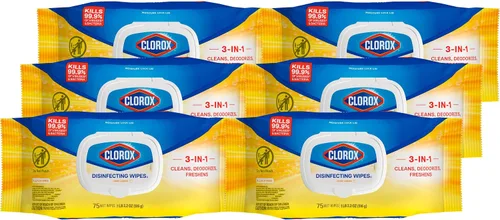 Miniatura 15 de Clorox Toallitas Desinfectantes, Toallitas de Limpieza Paquete Flex, Aroma Fresco, 75 Unidades (El Paquete Puede Variar)