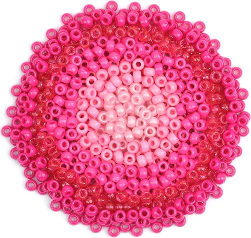 Miniatura 23 de Cuentas de plástico con forma de estrella, corazón, mariposa, caramelo y pony para hacer joyas, cuentas para el Día de San Valentín, cuentas