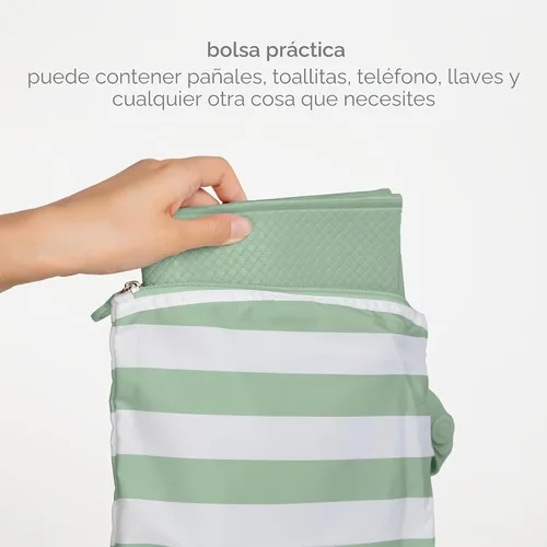 Miniatura 5 de Ubbi Cambiador de Pañales Portátil con Bolsa de Transporte, Accesorio Suave y Cómodo para Bolso de Pañales, Imprescindible para Recién Nacidos