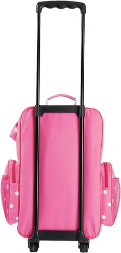 Miniatura 7 de Lillian Vernon Equipaje rodante para niñas, Rosado, Puntos rosados