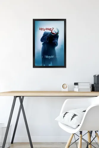Miniatura 6 de Trends International DC Comics - Póster de pared de The Dark Knight - The Joker - Why So Serious, 14.725 x 22.375 pulgadas, versión enmarcada