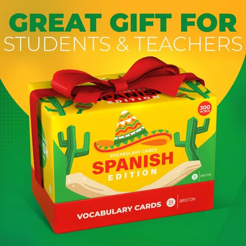 Miniatura 5 de Tarjetas didácticas de vocabulario en español – 300 palabras y frases para principiantes y adultos – Aprender español con guía de pronunciación