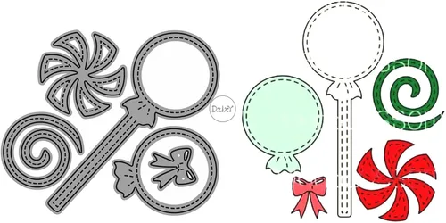 Miniatura 5 de DzIxY Bonitos pétalos de granada troqueles de corte de metal para kit de fabricación de tarjetas, troqueles de papel en relieve, plantillas para 20