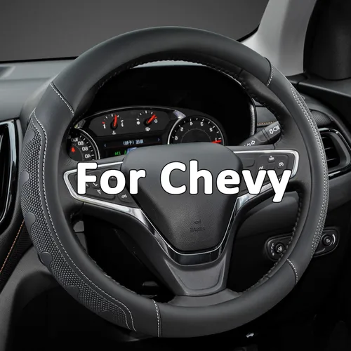 Miniatura 14 de Funda para volante GIANT PANDA para Chevy Silverado - Funda para volante de coche para Chevrolet Colorado Tahoe - Negro