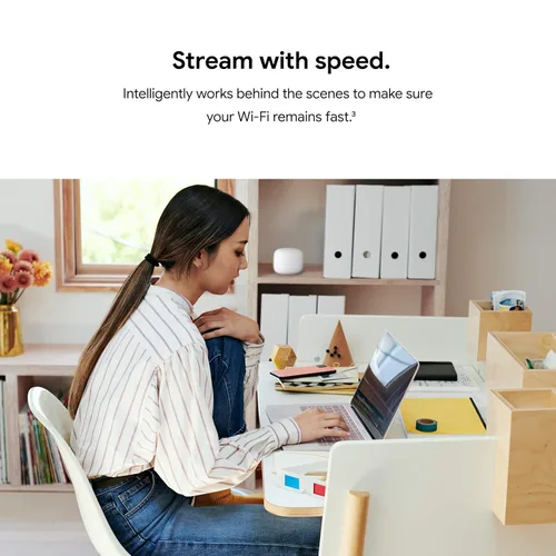 Miniatura 4 de Google Nest Wifi Router AC2200 Sistema de malla 1 paquete cubre hasta 2200 pies cuadrados
