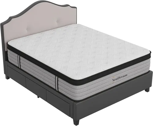 Miniatura 9 de Colchón Queen de 12 pulgadas, colchón tamaño Queen en una caja, espuma viscoelástica y resortes individuales individuales, sensación firme media