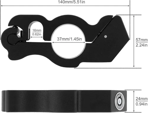Miniatura 4 de Windance Cerradura antirrobo para motocicleta,Bloqueo de freno delantero de alta resistencia,Protección de manillar de freno de embrague con agarre