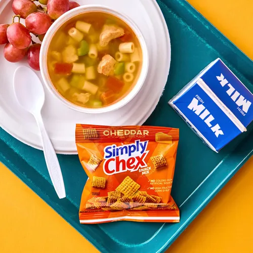 Miniatura 4 de Simply Chex Snack Mix, Cheddar, 0.92 onzas (paquete de 60)
