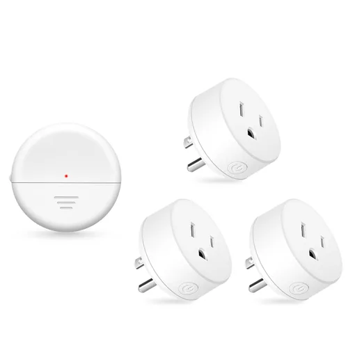Miniatura 101 de NineLeaf Interruptor de salida remoto inalámbrico, interruptor de lámpara remoto, interruptor decorativo de enchufe de luz de encendido y apagado