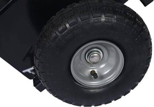 Miniatura 5 de Plataforma de panel resistente, muñecas de puerta ajustables con ruedas, 2 ruedas neumáticas de 10 pulgadas, rodamiento de carga de 600 libras