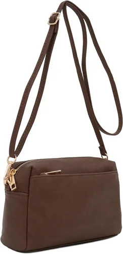Miniatura 131 de FashionPuzzle Triple Zip Small Crossbody Bag