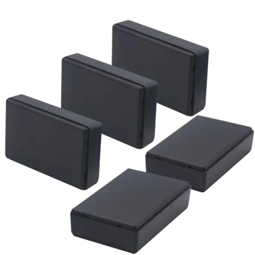Miniatura 22 de Zulkit 12 cajas de proyecto de plástico ABS para proyectos eléctricos, caja de conexiones de energía, color negro, 1.97 x 1.10 x 0.59 pulgadas