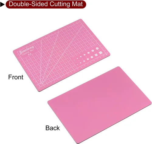Miniatura 6 de HARFINGTON Alfombrilla de corte autorreparable A5 de 9 x 6 pulgadas, tabla de cortar de doble cara para manualidades, trabajo de arte, corte
