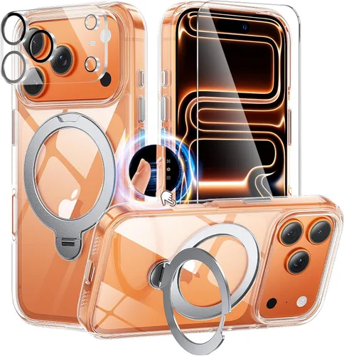 Miniatura 12 de Funda magnética diseñada para iPhone 11 Pro Max, [probada en caídas de grado militar] [compatible con MagSafe] Funda protectora delgada translúcida
