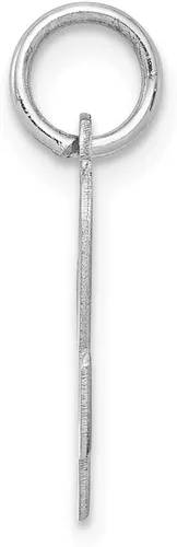 Miniatura 2 de Colgante de plata de ley 925 maciza con letra inicial L alfabeto colgante de 0.630 in, Metal, No es una piedra preciosa