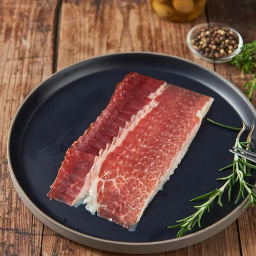 Miniatura 3 de Jamón ibérico de Bellota rebanado a mano (2 oz). Sin gluten por Fermin