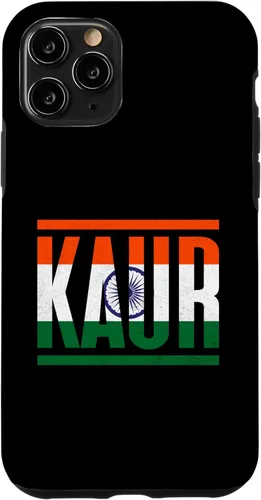 Miniatura 10 de Funda para iPhone XS Max Kaur con apellidos y orgullo familiar con bandera de India
