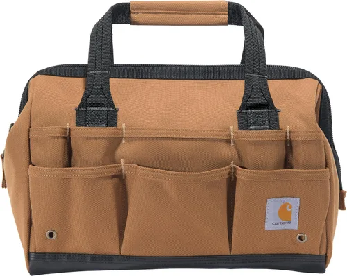 Miniatura 3 de Carhartt Onsite Bolsa de herramientas, duradera resistente al agua, bolsa de almacenamiento de herramientas, pesada, 14 pulgadas, 26 bolsillos
