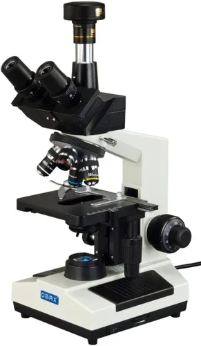 Miniatura 4 de OMAX Microscopio reemplazable trinocular compuesto 40X-2000X LED con cámara USB 10MP