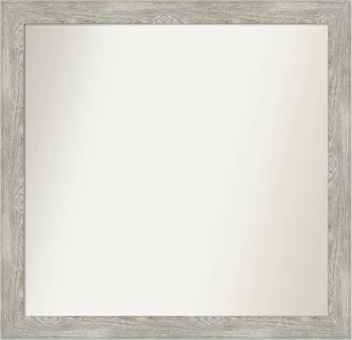 Miniatura 158 de Amanti Art Espejo de baño gris para sobre el fregadero, 31 x 48 pulgadas, espejo de tocador rectangular estrecho de color gris, marco de madera