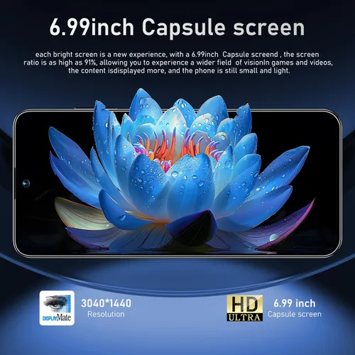 Miniatura 4 de Teléfono celular desbloqueado PMAX de 12 GB+512 GB, pantalla HD de 6.99 pulgadas, teléfonos Android 15 5G, batería 7000 mAh desbloqueado