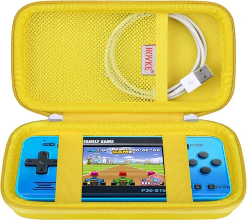 Miniatura 9 de BOVKE Funda de transporte para juego de mano WELLST·G - 220 videojuegos retro precargados, mini organizador de almacenamiento electrónico Arcade