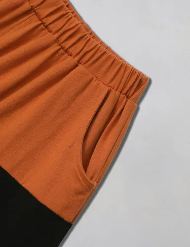 Miniatura 6 de Ribabz Ropa para niños pequeños, ropa de verano con estampado de letras y pantalones cortos, conjunto de 2 piezas