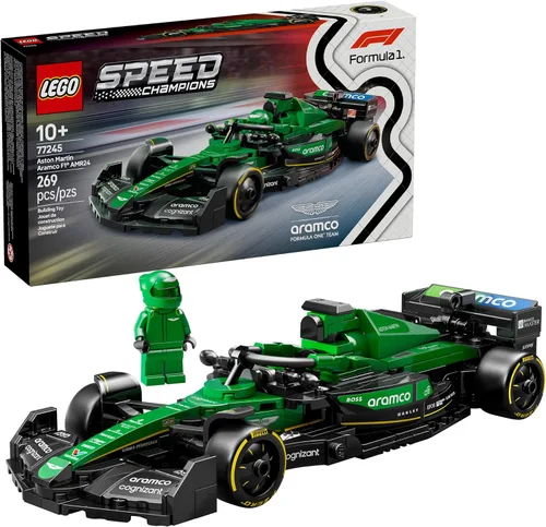 LEGO Speed Champions Aston Martin Aramco F1 AMR24 - Juego de construcción para niños, niños y niñas, a partir de 10 años, auto de juguete para
