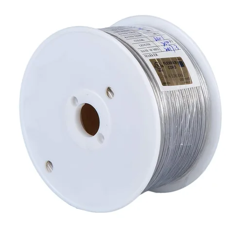 Miniatura 2 de B&P Lamp® Plata transparente, carrete de 250 pies, cable de lámpara de plástico 18/2, tamaño SPT-1