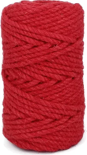Miniatura 13 de Leecogo Cuerda de yute de 4.5 mm 30 metros de cuerda natural para manualidades, macramé, bricolaje, postes para gatos, reparación y recuperación