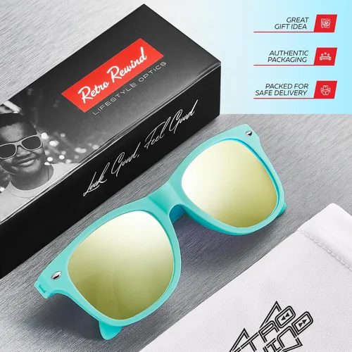 Miniatura 168 de Retro Rewind Lentes de sol para niños y niñas de 3 a 12 años, inastillables, UV400, lentes de sol para niños pequeños