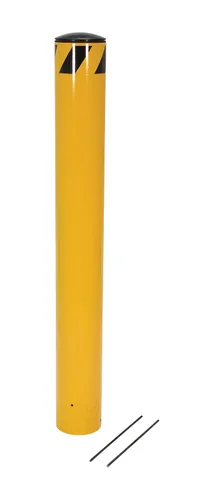 Vestil BOLPP-42-5.5 - Bolardo de acero para verter en el lugar, 42 pulgadas x 5-1/2 pulgadas, amarillo