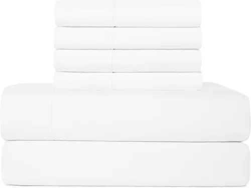 Miniatura 27 de Juego de sábanas tamaño individual XL de 4 piezas con 2 fundas de almohada envolventes, sábanas de microfibra suave de bolsillo profundo