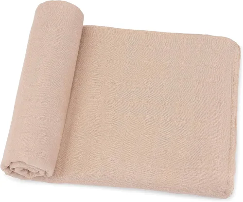 Miniatura 22 de Comfy Cubs Paquete de 4 mantas de muselina de 47 x 47 pulgadas, juego de mantas de algodón suave para bebés, grandes multiusos, para recién nacidos