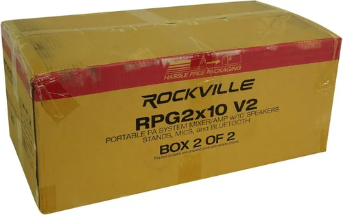 Miniatura 9 de Rockville - Paquete de Sistema PA Mezclador/Amplificador + Altavoces de 10 Pulgadas + Soportes + Micrófonos + Bluetooth, (RPG2X10)