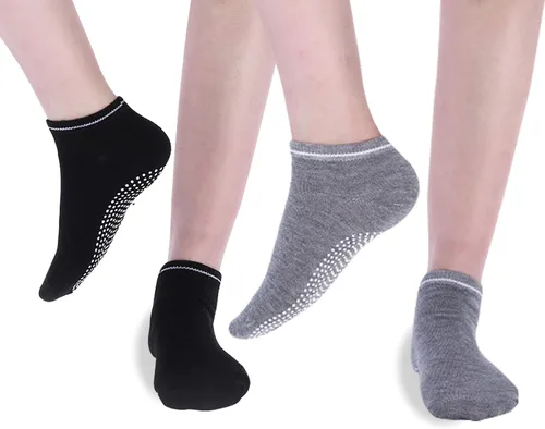 Miniatura 4 de Koccido 6 pares de calcetines de yoga antideslizantes para mujer calcetines antideslizantes para pilates barra baile yoga con empuñaduras calcetines