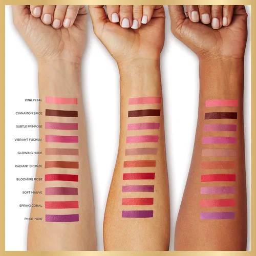 Miniatura 5 de L'Oreal Paris - Lápiz labial de apariencia satinada con aceites preciosos y ricos pigmentos 202 Blooming Rose