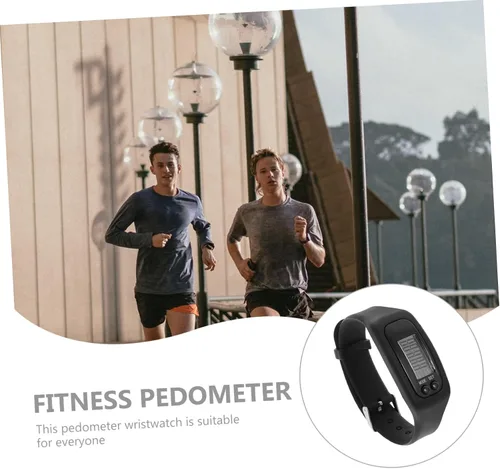 Miniatura 7 de HOMSFOU Reloj podómetro multifunción con contador de pasos, pulsera de fitness con banda agradable a la piel de 9.44 pulgadas para caminar