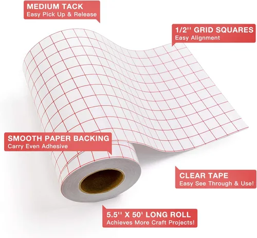 Miniatura 6 de Rollos de vinilo permanentes adhesivo para Cricut, rollo de vinilo blanco de 12.0 in x 35 ft para Cricut. Siluetas, letreros, álbumes de recortes