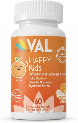 Miniatura 13 de VAL Magnesio para Niños Magnesio de Alta Absorción para Calma, Relajación y Concentración Glicinato de Mg, Citrato y Taurato con Vitamina B6