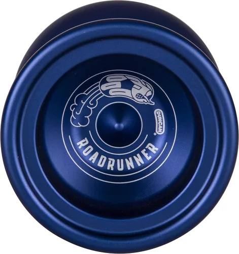 Duncan Toys Roadrunner Yo-Yo, Yoyó de Nivel Experto No Responsivo, Rodamiento Cóncavo y Cuerpo de Aluminio, Azul