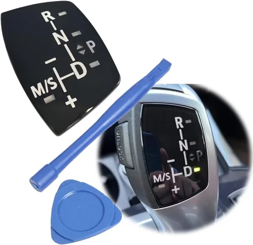 Miniatura 8 de Adhesivo para palanca de cambios de automóvil, cubierta para el panel de la perilla de cambio de BMW X1 X3 X5 X6 F01 F10 F30 F35 F18 GT 1 3 5 6 7