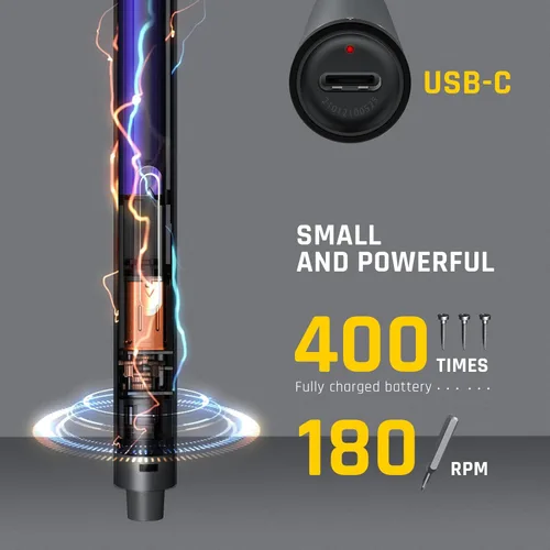 Miniatura 5 de Fanttik Mini destornillador eléctrico E1 Pro con 24 puntas magnéticas y mini destornillador eléctrico E1 MAX con 50 puntas magnéticas