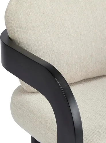 Miniatura 12 de Christopher Knight Home Yorick - Juego de 2 sillas de comedor modernas con cojín, juego de sillones de comedor de madera maciza, respaldo curvado