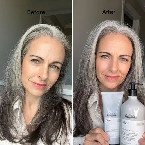 Miniatura 6 de L'Oréal Professionnel Paris Champú morado que deposita el color - Neutraliza los tonos amarillos no deseados para cabello natural, teñido