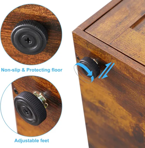 Miniatura 8 de Hey-brother Árbol para gatos con recinto de caja de arena XL, torre para gatos todo en uno para gatos de interior con hamaca grande, cama, estación