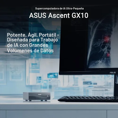 Miniatura 8 de Asus Ascent GX10-GG0010BN Computadora de escritorio con IA - ARM Cortex X925-128 GB - 1 TB PCI Express NVMe 4.0 x4 SSD - Gris estelar - NVIDIA GB10